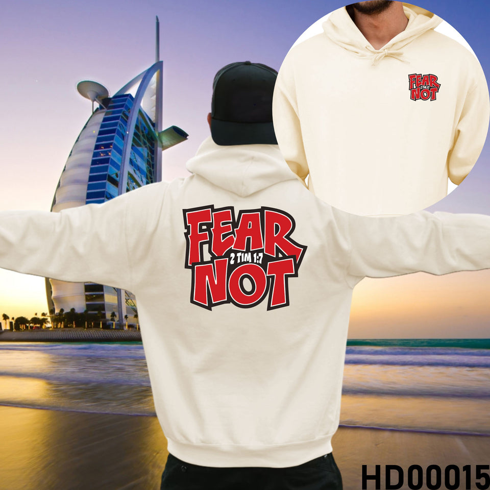 Fear Not | 2 Timothy 1:7 Christian Bible Verse Hooded Sweatshirt