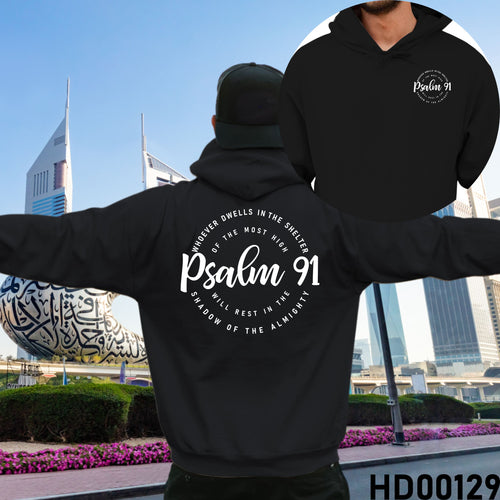 Psalm 91 Christian Bible Verse Hooded Sweatshirt