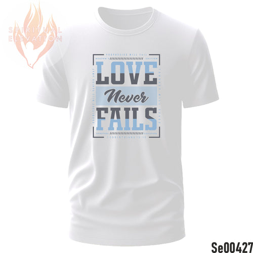 Love Never Fails | Sky Blue & Gray