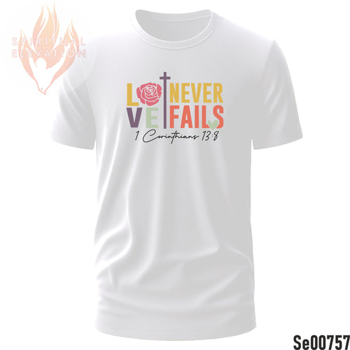 Love Never Fails | 1 Corinthians 13:8 | Boho