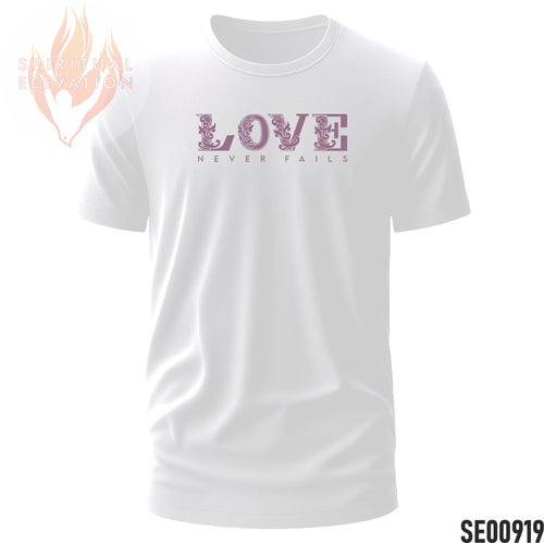 Love Never Fails - Purple  | Minimalist