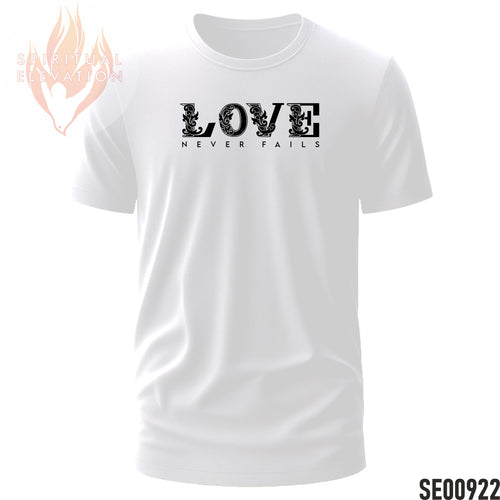 Love Never Fails  | Minimalist | Black and White