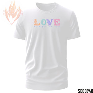 Love Never Fails - Colorful  | Minimalist