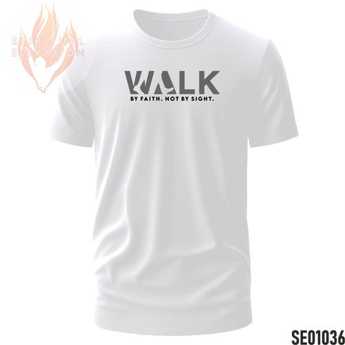 Walk By Faith Not by Sight - Grey | Minimalist