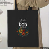 Design 201 - 220 Spiritual Elevation Tote Bag | Christian Gifts for Women | Faith Based Gifts | Christian Canvas Bags for Women