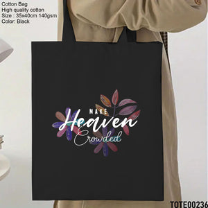 Design 221 - 240 Spiritual Elevation Tote Bag | Christian Gifts for Women | Faith Based Gifts | Christian Canvas Bags for Women