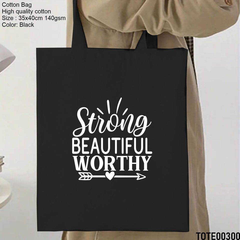 Design 281 - 300 Spiritual Elevation Tote Bag | Christian Gifts for Women | Faith Based Gifts | Christian Canvas Bags for Women